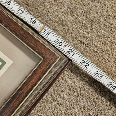 Lot of 2 Handmade Embroidered Needlepoint Framed Art