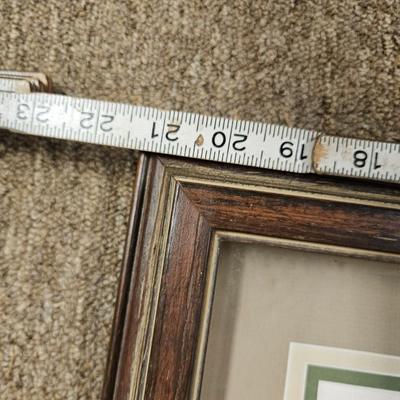 Lot of 2 Handmade Embroidered Needlepoint Framed Art