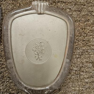 Lot of Antique Bruch and Mirror