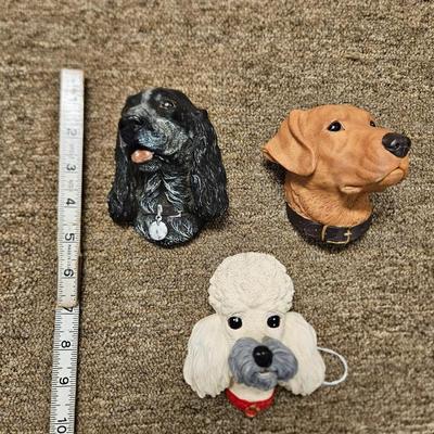 Lot of 3 Bosson-Stlye Price Import Hanging Dog Plaques