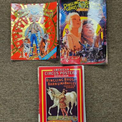 Lot of 3 Vintage Circus Programs