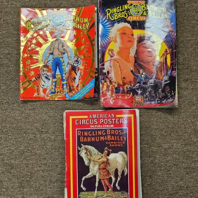Lot of 3 Vintage Circus Programs