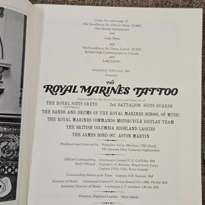 The Royal Marines Tattoo Commemorative Booklet