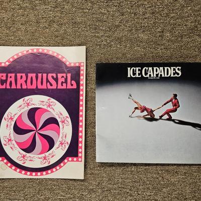 Lot of 2 Entertainment Programs "Ice Capades" & "Carousel"