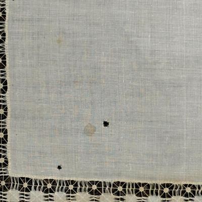 Lot of 9 Antique White Square Cotton Linen Textile Home Decor Art Deco Handmade 1800's- early 1900's