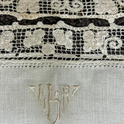 Antique Linen Lot 10 pieces, doilies & runners 1800's to 1900's vintage