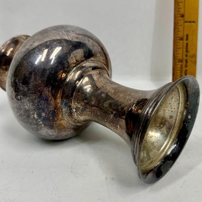 7" Silver-plated Vase