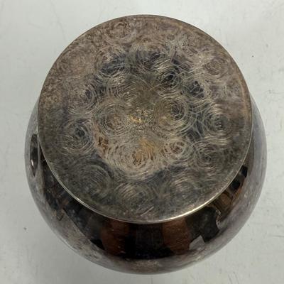 7" Silver-plated Vase