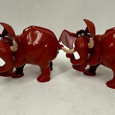 Vintage 1999 Burroughs & Disney Tarzan Tantor Elephant Wind Up Tail Movie Figure