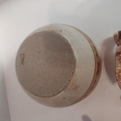 Collection of Vintage Pottery Serving Pieces Includes Hull Pottery