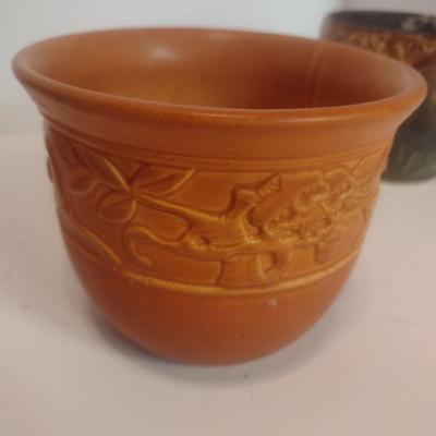 Set of Three Pottery Vases Includes Robinson Ransbottom Roseville, OH