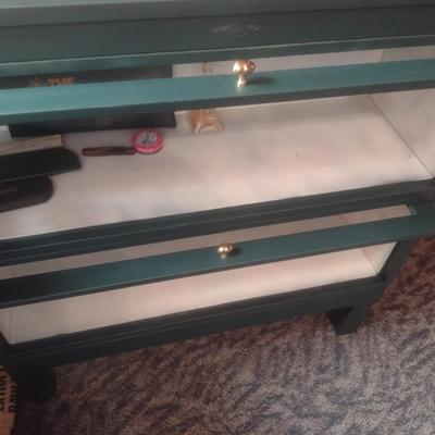 Vintage Art Metal Two Compartment Barrister Cabinet