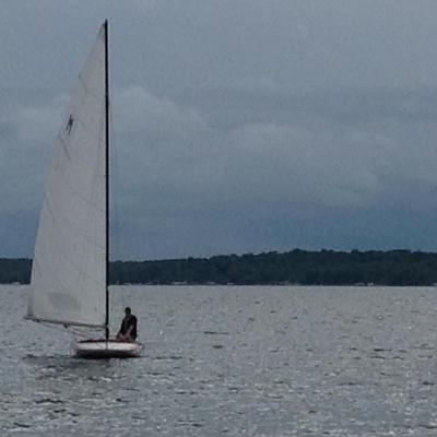 Sale Photo Thumbnail #509: Sailboat includes one sale, battens, covered, and trailer. Hoping to get more pictures this week.