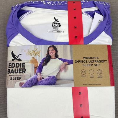 New Eddie Bauer Women’s Purple Sleep Set Size M