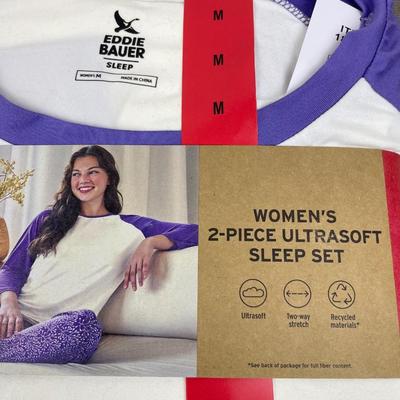 New Eddie Bauer Women’s Purple Sleep Set Size M