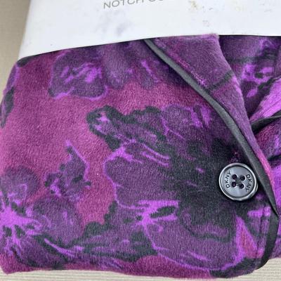 New DKNY Women’s Purple Velour PJ Set XL