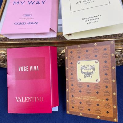 Women’s Luxury Perfume Vial Sprays, Armani, Valentino