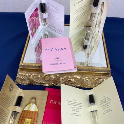 Women’s Luxury Perfume Vial Sprays, Armani, Valentino