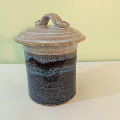 Handmade Pottery Sugar Container (K)