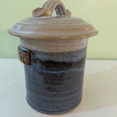 Handmade Pottery Sugar Container (K)