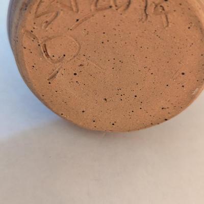 Handmade Pottery Vessels Signed (K)