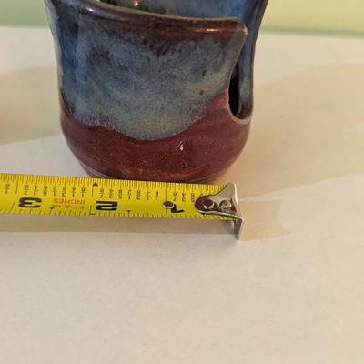 Handmade Pottery Vessels Signed (K)