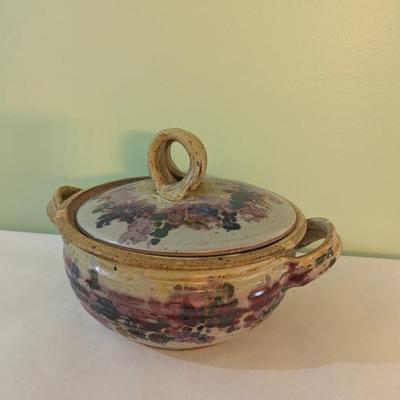Handmade Studio Pottery Lidded Dish Casserole Dish (K)