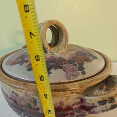 Handmade Studio Pottery Lidded Dish Casserole Dish (K)