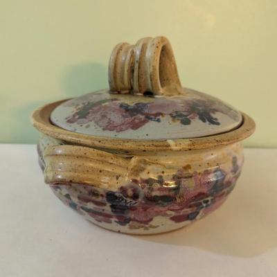 Handmade Studio Pottery Lidded Dish Casserole Dish (K)