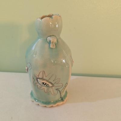 Handmade Glazed Studio Pottery Vase (K)