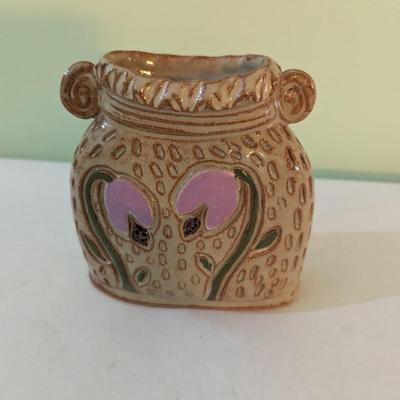 Handmade Studio Pottery Signed (K)
