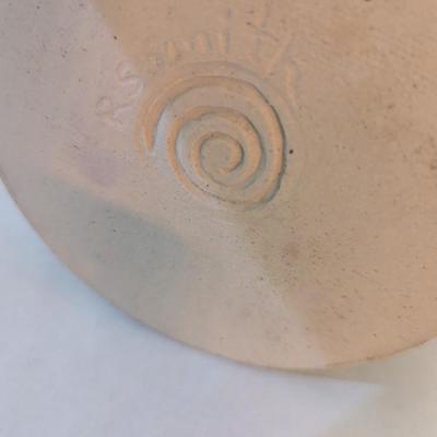 Handmade Pottery Vessel Signed (K)