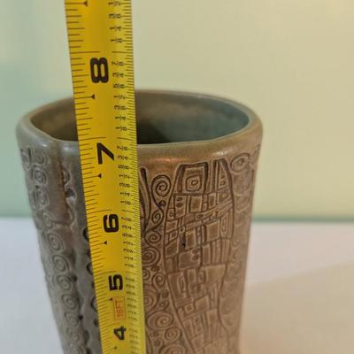 Handmade Pottery Vessel Signed (K)
