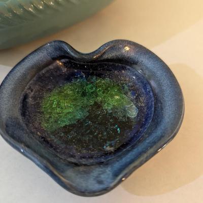 Handmade Pottery Heart Trinket Bowls (K)