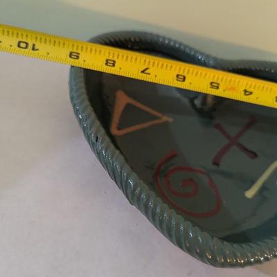 Handmade Pottery Heart Trinket Bowls (K)