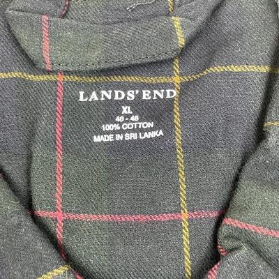 Men’s Land’s End Flannel PJ Shirt XLT 46-48