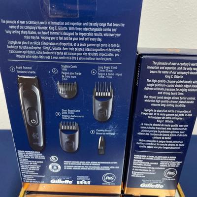 Men’s 3 Piece Set King C. Gillette Beard Trimmer, Safety Razor and Tom Ford Sample