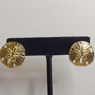 14 Karat Yellow Gold Post Earrings- Approx Total Weight 5.6 Grams (#38)