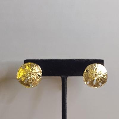 14 Karat Yellow Gold Post Earrings- Approx Total Weight 5.6 Grams (#38)