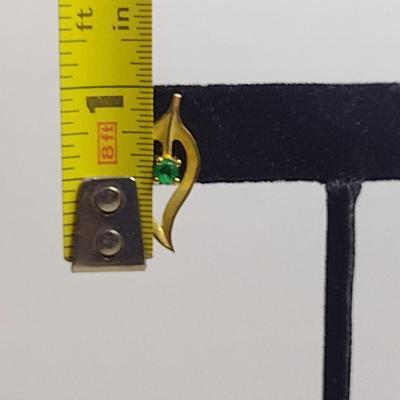 14 Karat Yellow Gold and Gemstone Post Earrings- Approx Total Weight 4.3 Grams (#40)