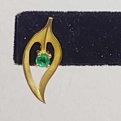 14 Karat Yellow Gold and Gemstone Post Earrings- Approx Total Weight 4.3 Grams (#40)