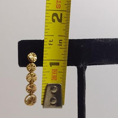 14 Karat Yellow Gold Post Earrings- Approx Total Weight 2.2 Grams (#44)