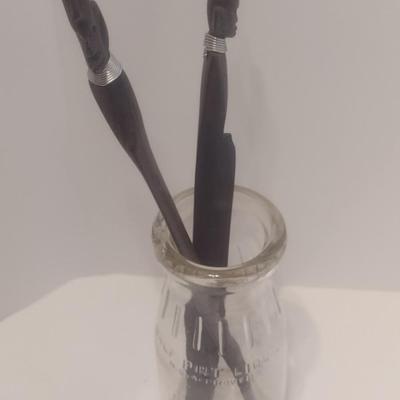 Collection of Vintage Letter Openers, Blade Sharpeners, and Pocketknives