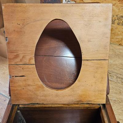 Antique Commode with Thunder Mug