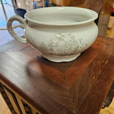 Antique Commode with Thunder Mug