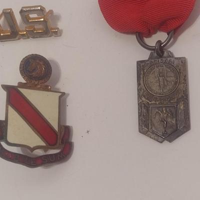 Collection of Antique Military and Track and Field Medals
