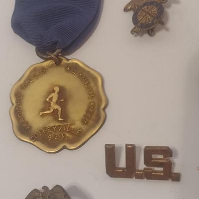 Collection of Antique Military and Track and Field Medals