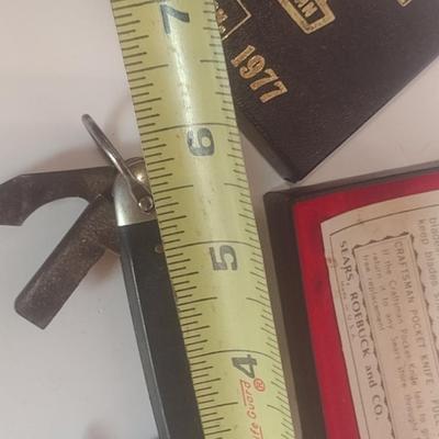 Vintage Sears Craftsman 1927-1977 Anniversary Pocket Knife with Original Box Used Condition