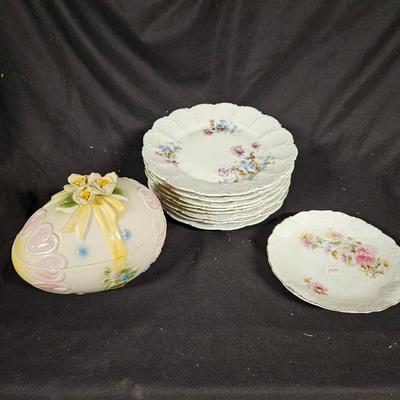 Lot of Misc. Antique Items Including Lefton Easter Egg