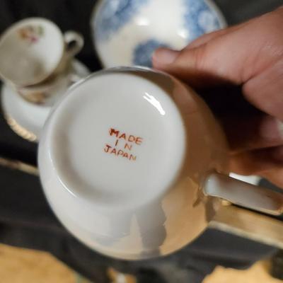 Lot of Misc. Antique Items Including Teacups & Saucers